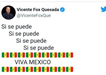 ¡Se le Chispoteó! Vicente Fox confunde la bandera de México con la de Senegal