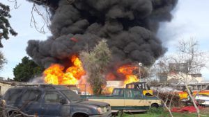 Siniestros ocasionados por la explosión por fuga de gas LP