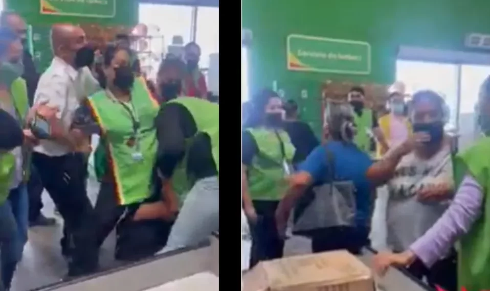 VIDEO: Pelea entre empleada de Bodega Aurrera y clienta por supuesta  infidelidad - Playa al Día