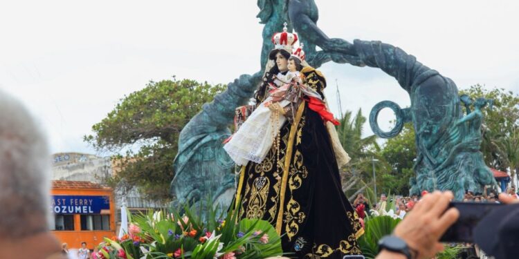Playa del Carmen busca declarar la Festividad de la Virgen del Carmen como Patrimonio Cultural del Estado