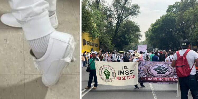 De los tenis rotos a las marchas: la precariedad que moviliza a personal de salud en México