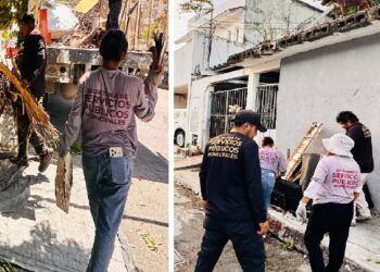Operativo masivo de limpieza en la colonia Luis D. Colosio de Playa del Carmen